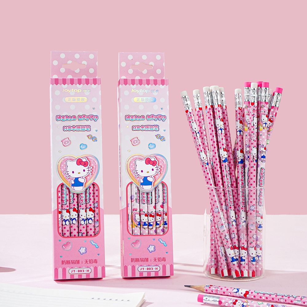 Office Tech Accessories - 12Pcs Genuine Sanrio Hello Kitty HB