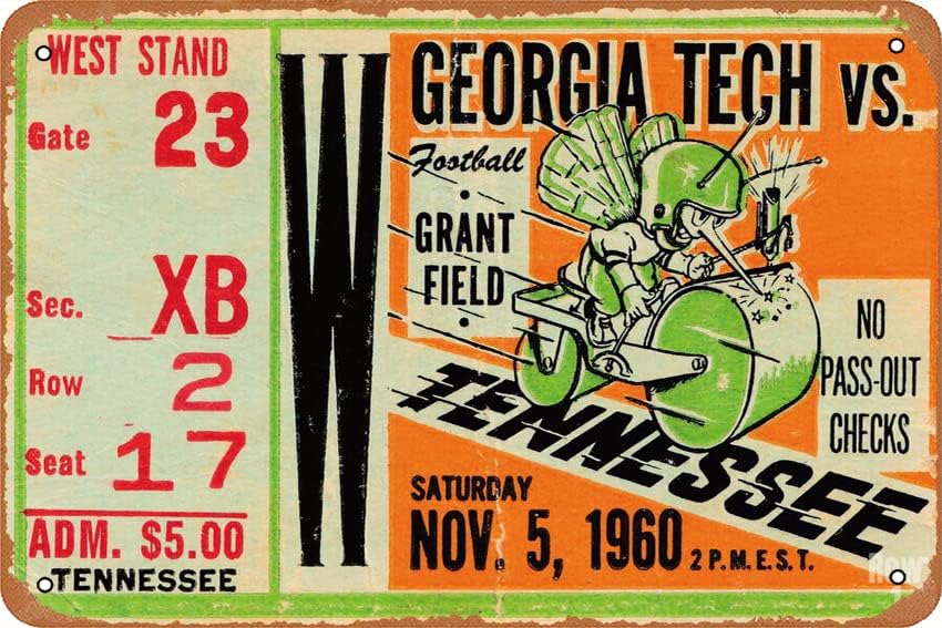 Office And Tech - 1960 GEORGIA TECH VS. TENNESSEE poster