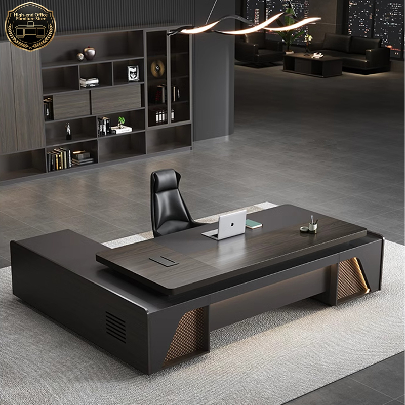 Office Tech Management - Luxury Modern Ceo L Shape Executive