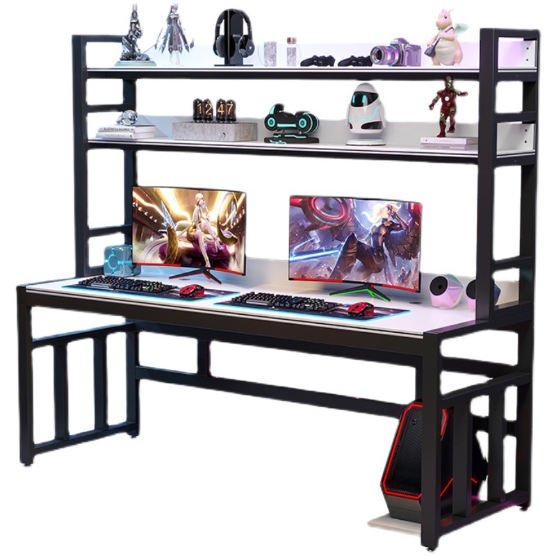 Office Tech Desk - Office desk and chair set e-sports
