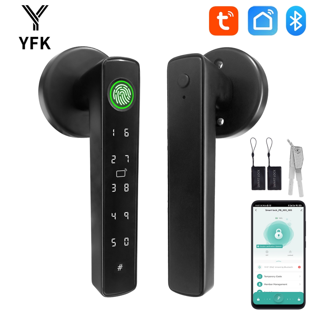 Office Tech - YFK Tuya 5-in-1 Smart Door Handle