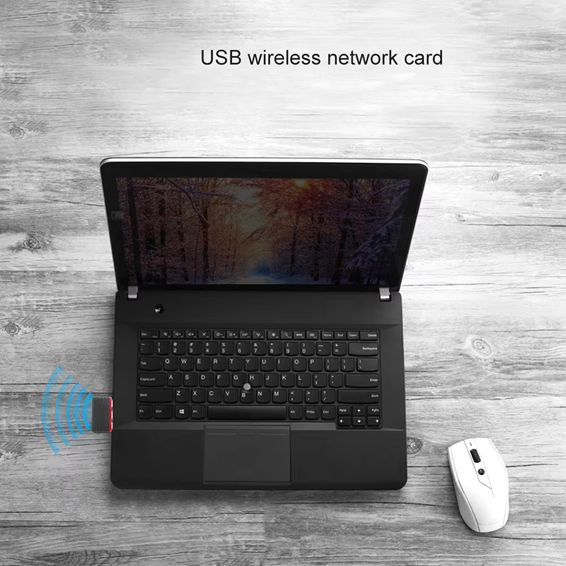 2.4Ghz Wireless Mini USB WiFi  - Gigabit Network Card recension och pris