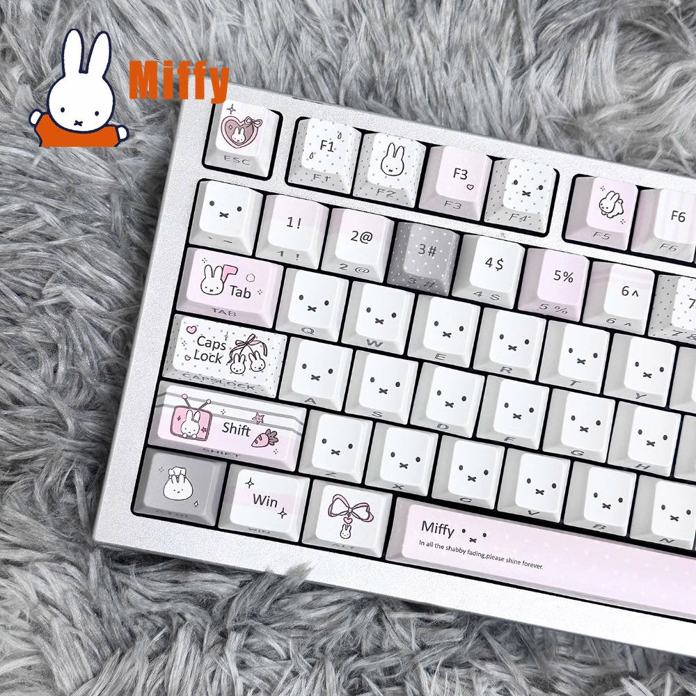 Kawaii Miffy Mechanical Keyboa - Office Tech recension och pris
