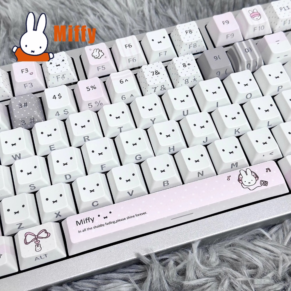 Kawaii Miffy Mechanical Keyboa - Office Tech recension och pris