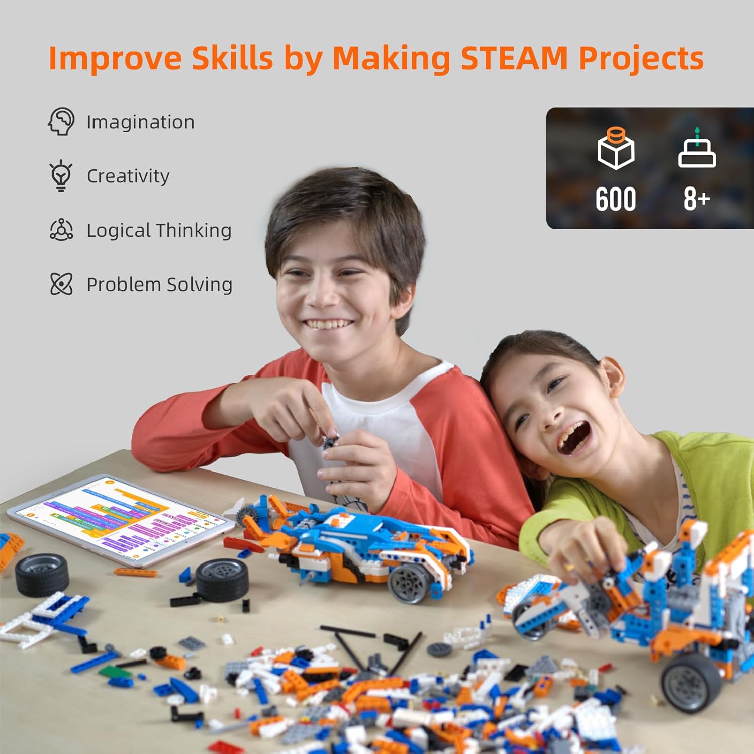 Modern STEM Robot Building Kit - Tech Office Building recension och pris