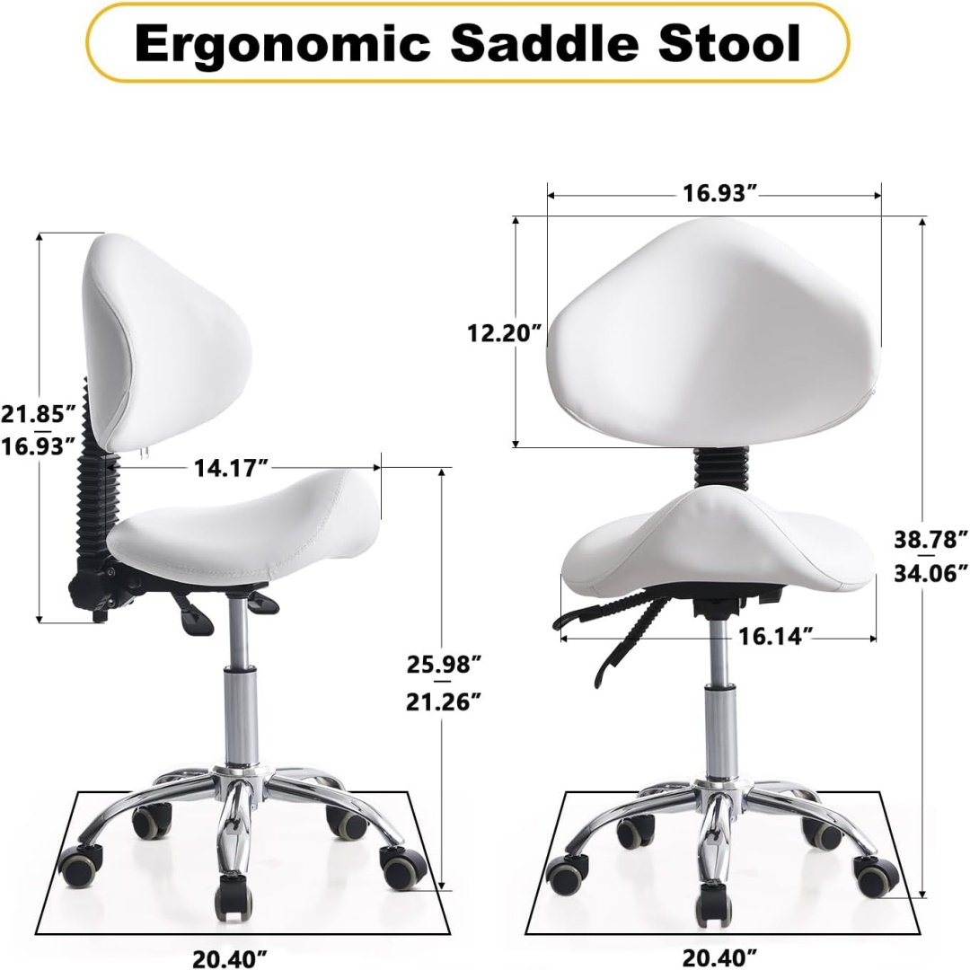 Saddle Stool Chair Rolling Wit - Office Tech Chair recension och pris