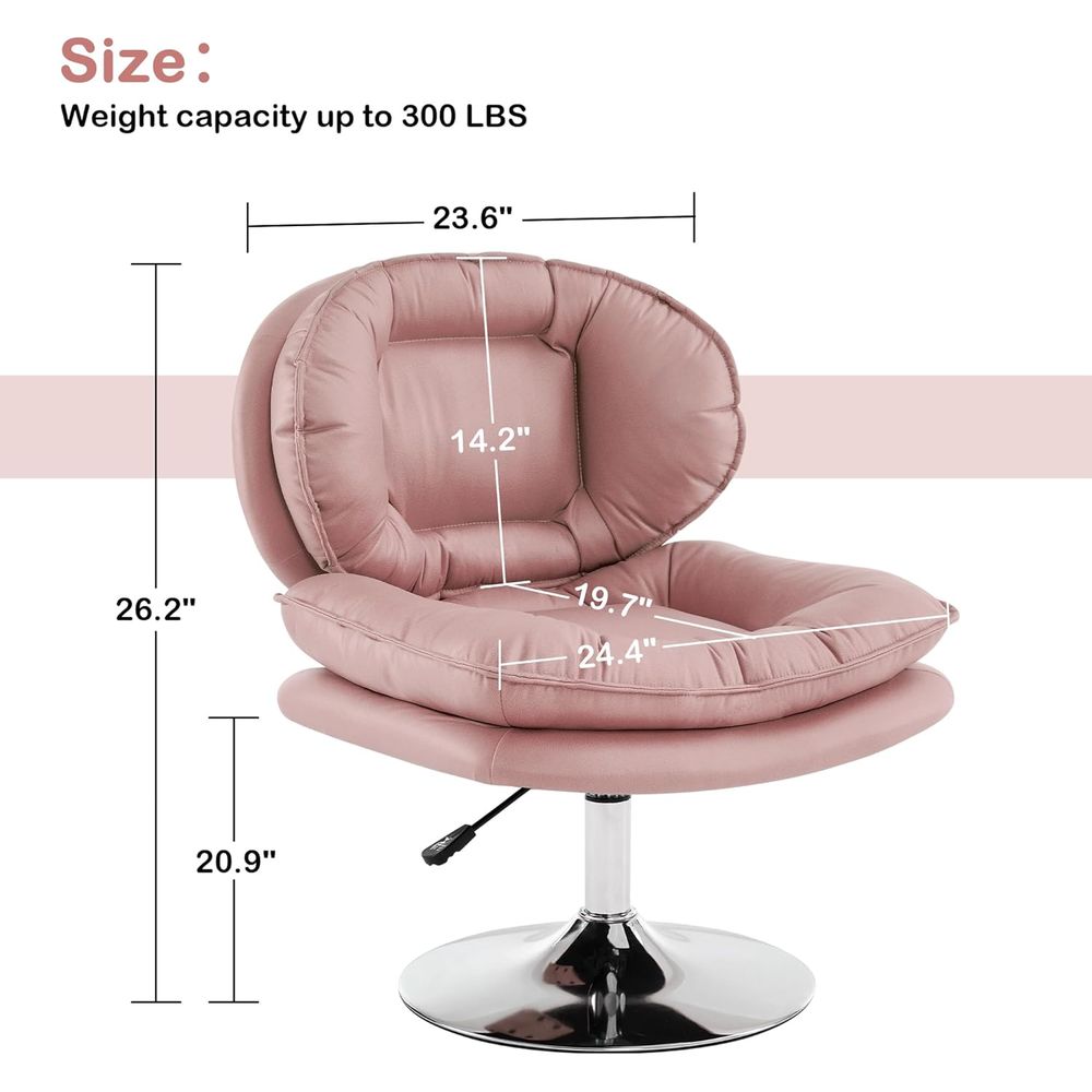 Swivel Vanity Chair with Adjus - Office Tech Chair recension och pris