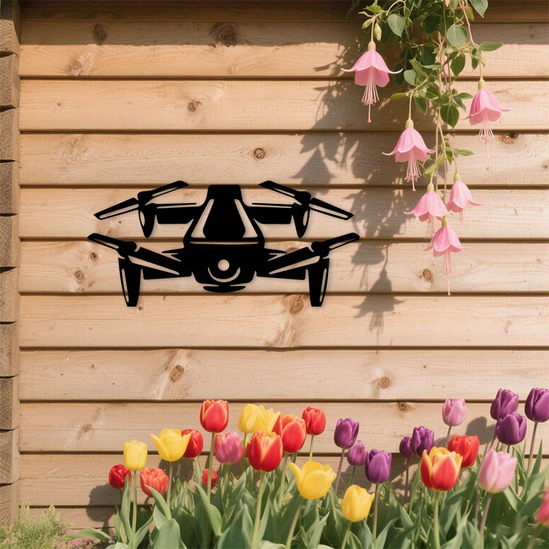 Drone Silhouette Metal Wall Ar - Office Tech For Men recension och pris