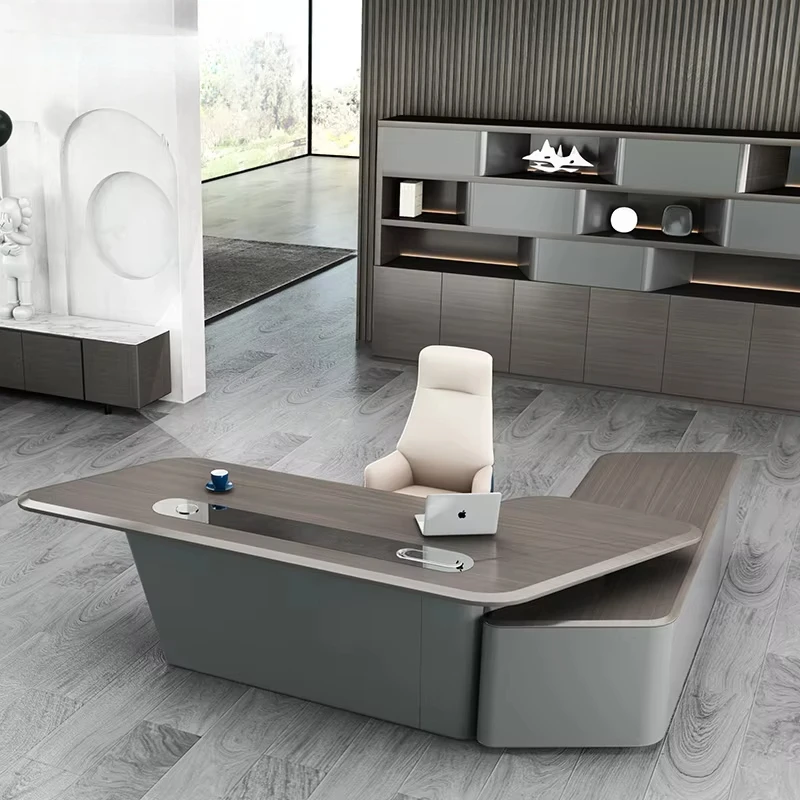 L Shape With Drawer White Luxu - Office Tech Management recension och pris