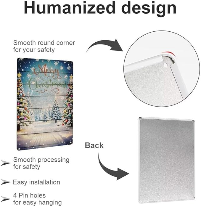 Metal Tin Sign 8 X 12 Inch - F - Office And Tech recension och pris