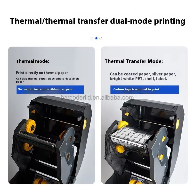 4 Inch 300DPI Thermal Transfer - Label Printer Thermal recension och pris