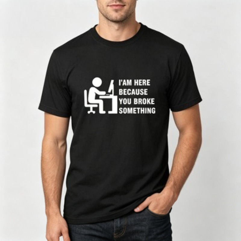 Soft Cotton Men T-shirt Tech S - Office Tech For Men recension och pris