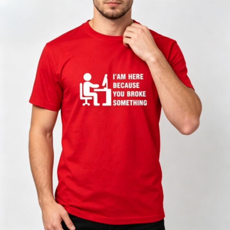 Soft Cotton Men T-shirt Tech S - Office Tech For Men recension och pris