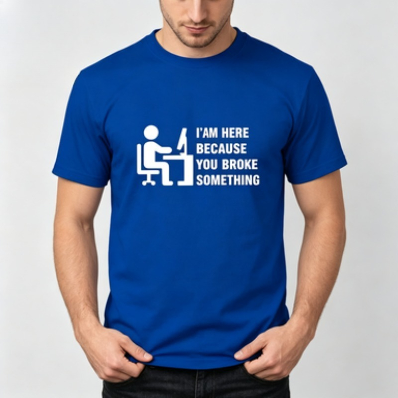 Soft Cotton Men T-shirt Tech S - Office Tech For Men recension och pris