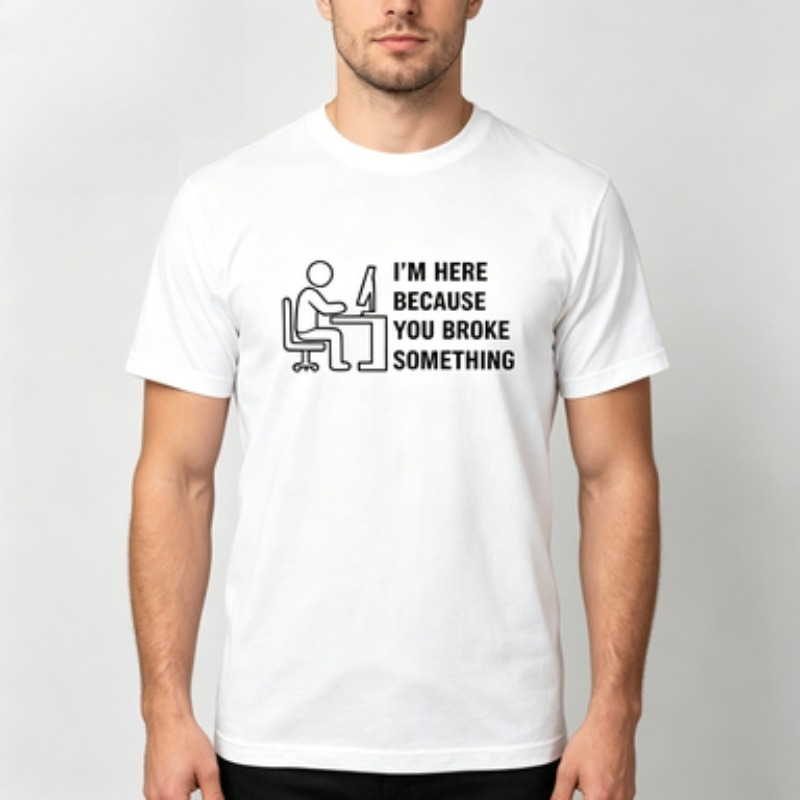 Soft Cotton Men T-shirt Tech S - Office Tech For Men recension och pris