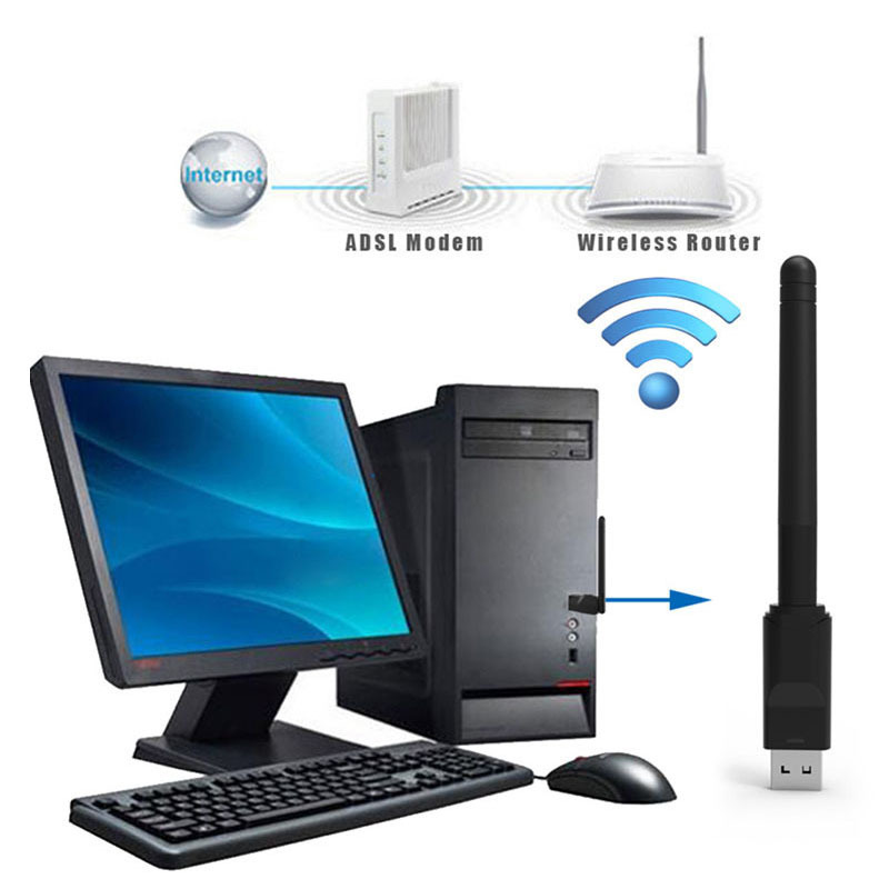 RT5370 150M USB WiFi Adapter 2 - Gigabit Network Card recension och pris