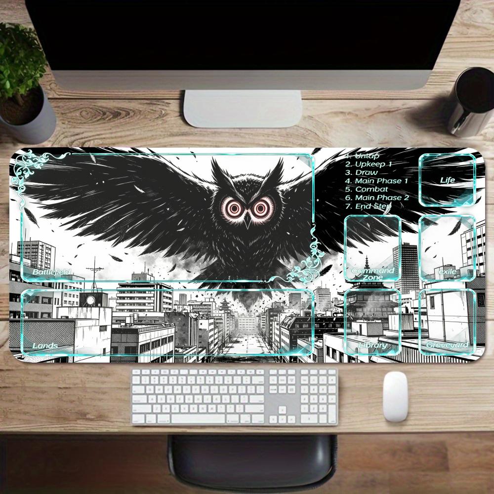 City dark beast playmat cyan t - Office Tech Desk recension och pris