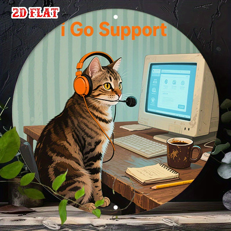 CIFBUY 2D Flat Funny Tech Supp - Office Tech recension och pris