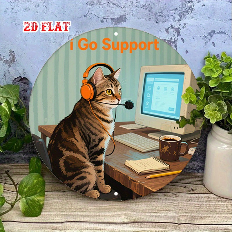 CIFBUY 2D Flat Funny Tech Supp - Office Tech recension och pris