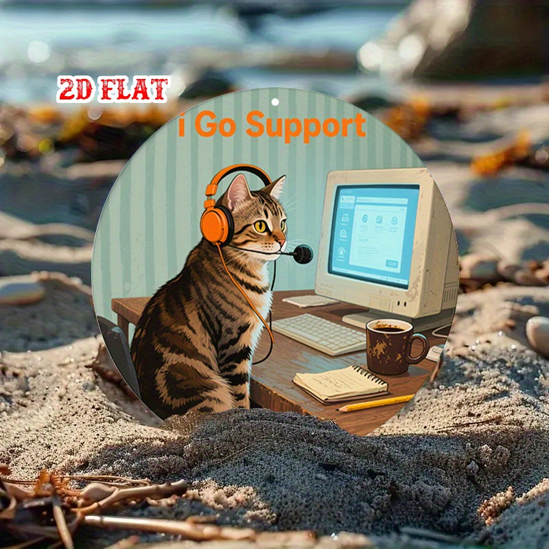 CIFBUY 2D Flat Funny Tech Supp - Office Tech recension och pris