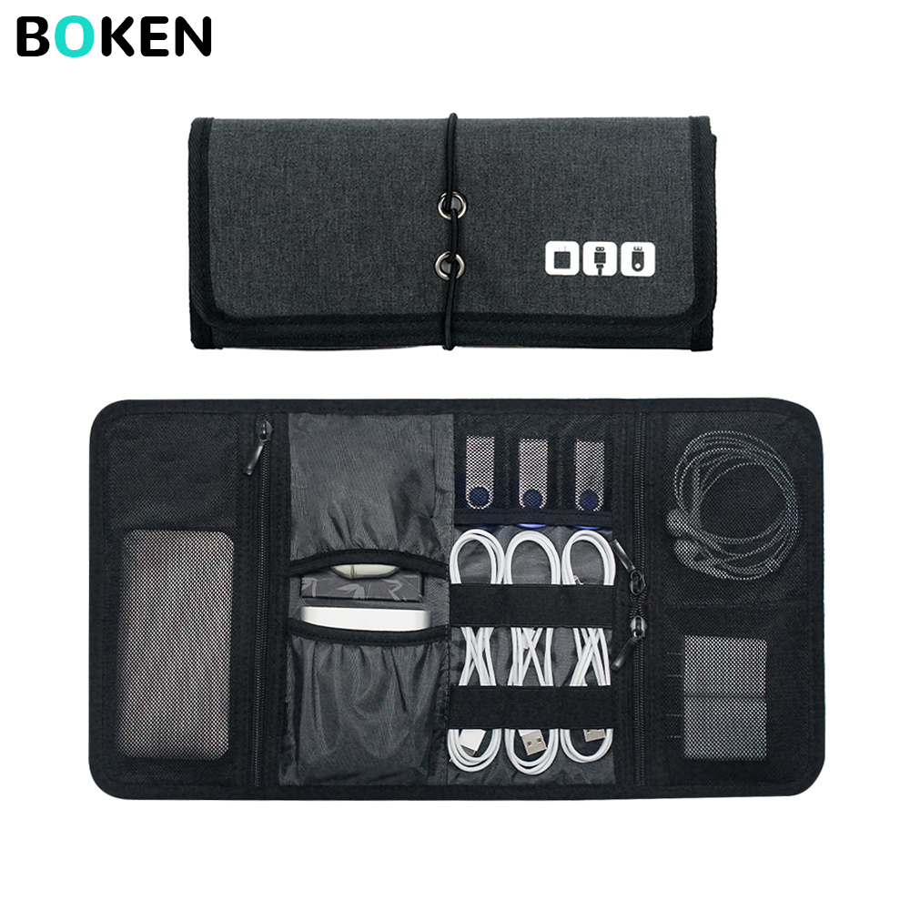 Tech Organizer Bag Cable Stora - Office Tech Accessories recension och pris