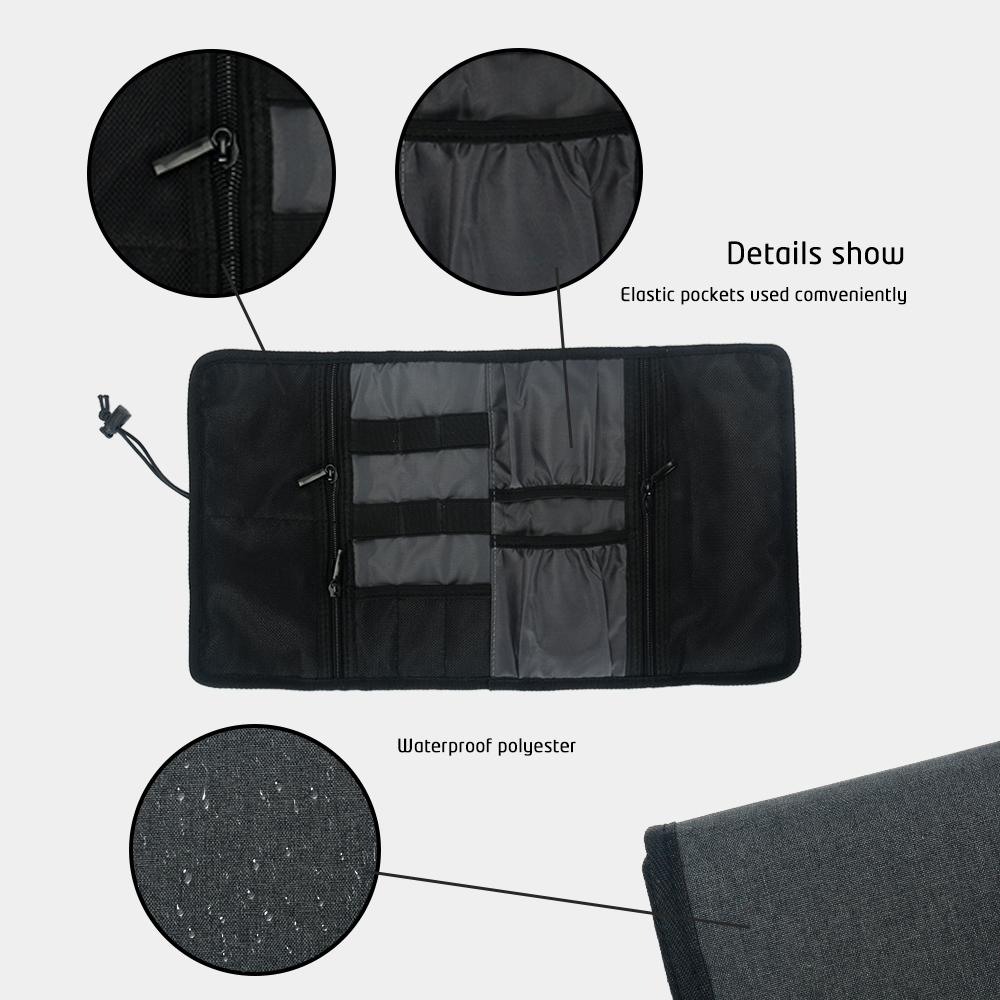 Tech Organizer Bag Cable Stora - Office Tech Accessories recension och pris