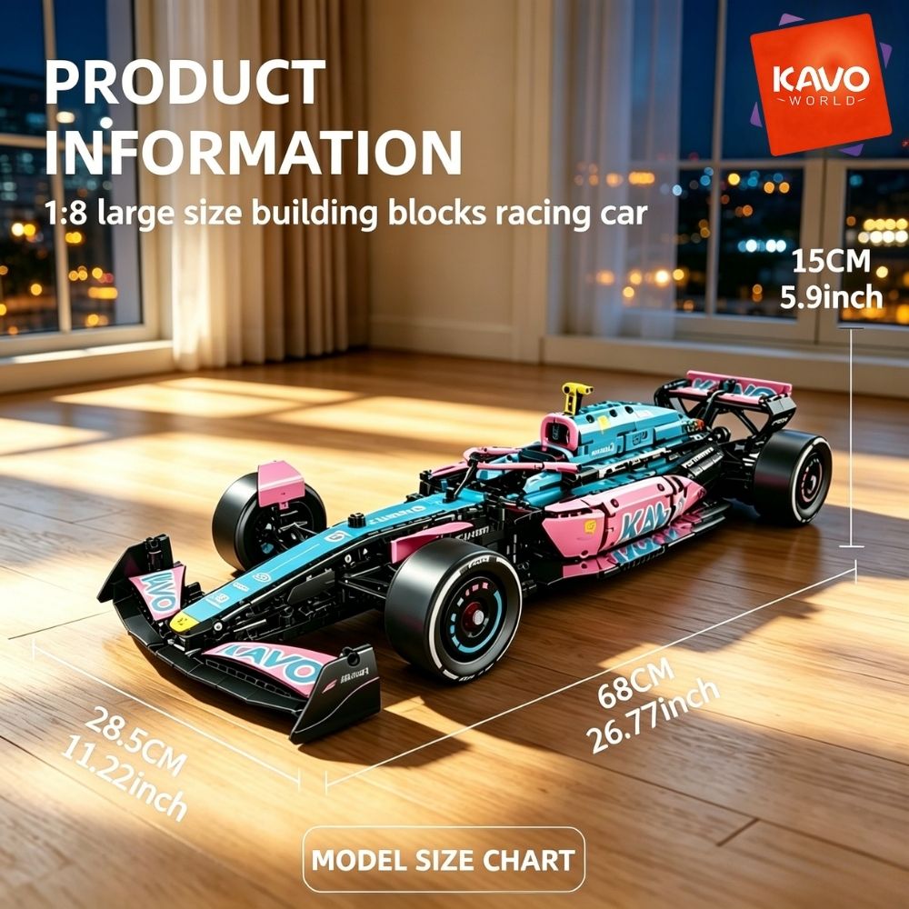 KAVOWORLD 1:8 Pink-blue Formul - Tech Office Building recension och pris