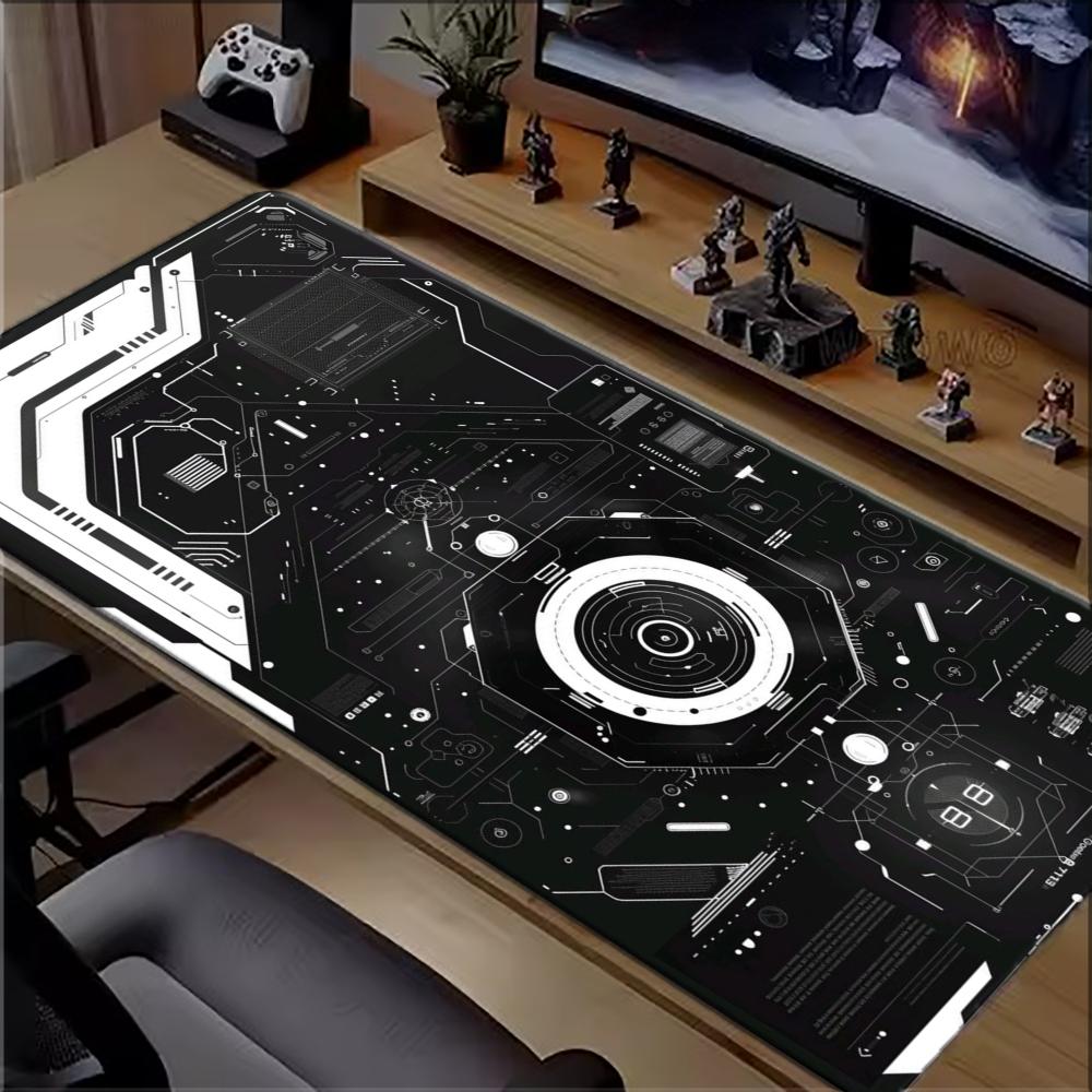 Black White Circuit Tech Large - Office Tech Desk recension och pris