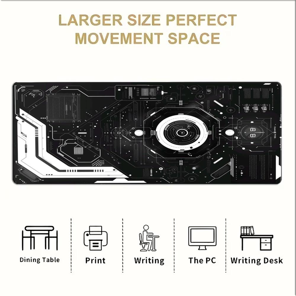 Black White Circuit Tech Large - Office Tech Desk recension och pris