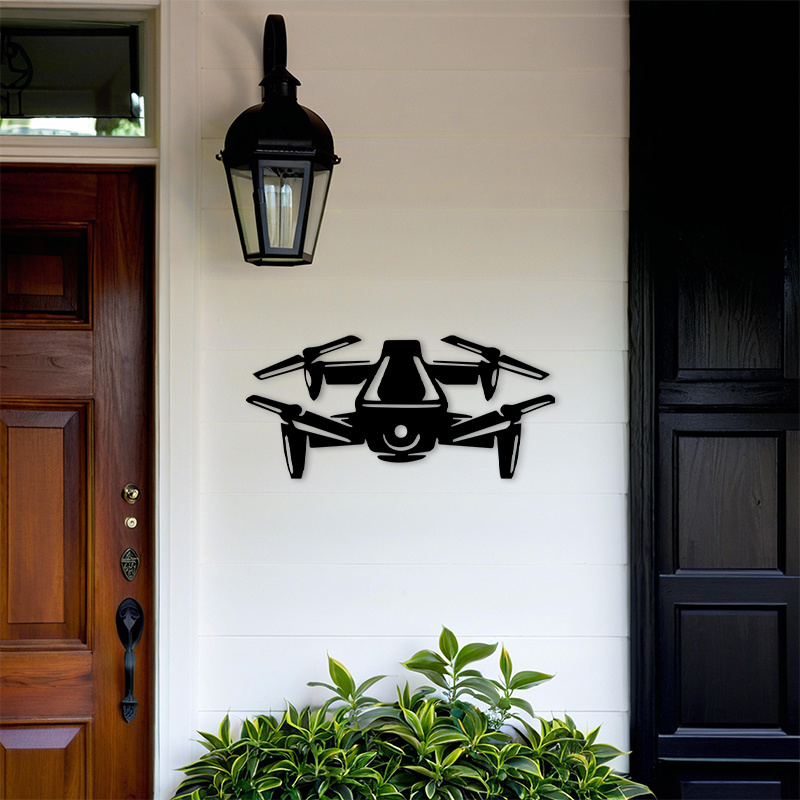 2D Flat Drone Silhouette Metal - Office Tech For Men recension och pris