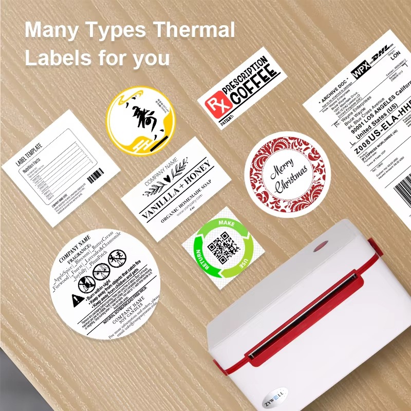 New ZY909 4 Inches Shipping La - Label Printer Thermal recension och pris