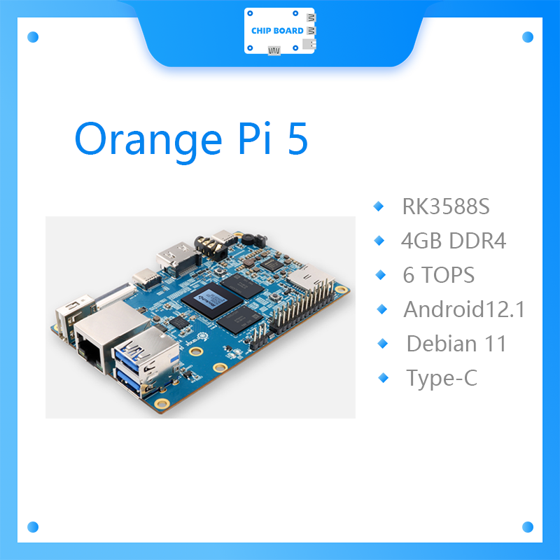 Orange Pi 5 4GB RK3588S,PCIE M - Gigabit Network Card recension och pris