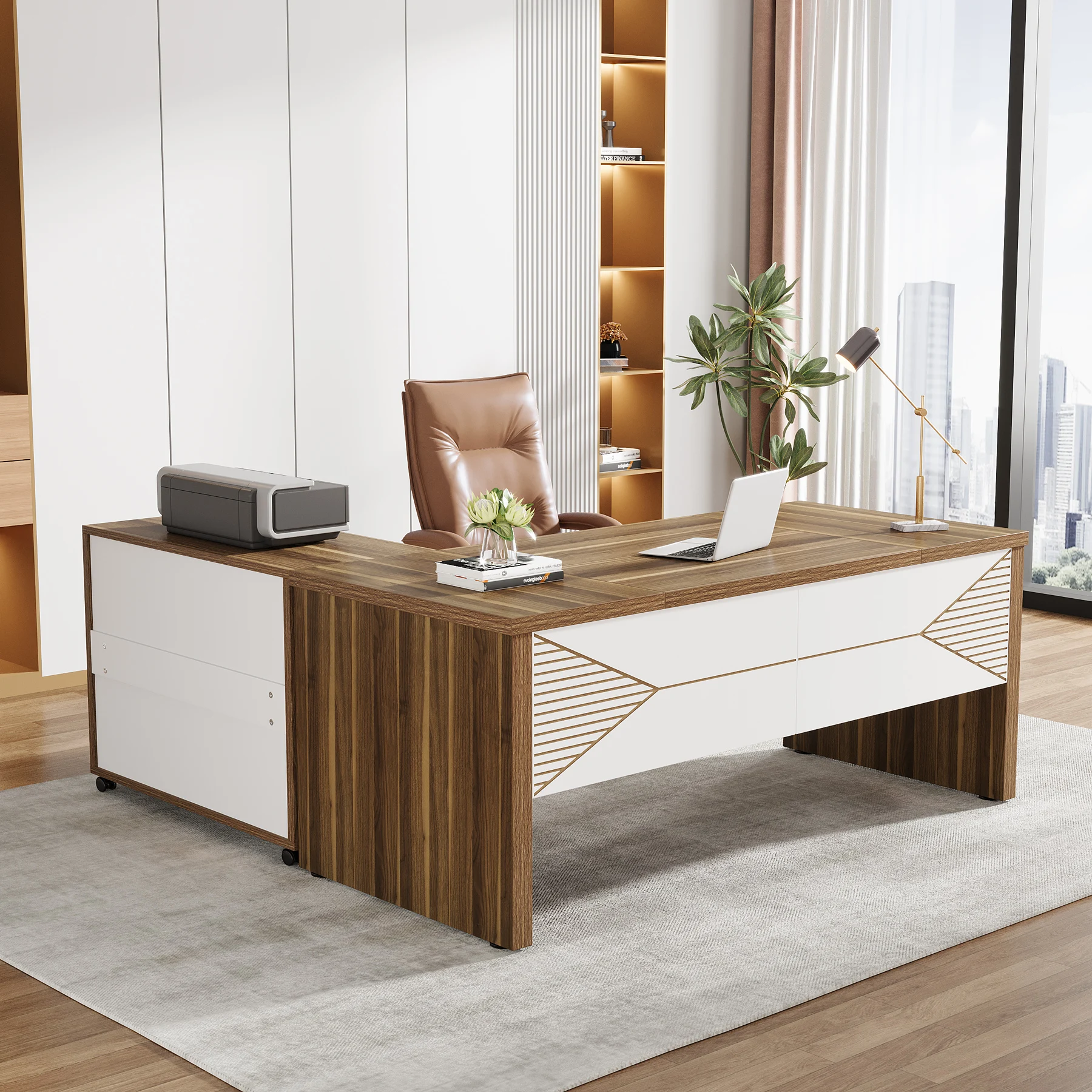 Tribesigns   Modern Luxury L S - Office Tech Desk recension och pris
