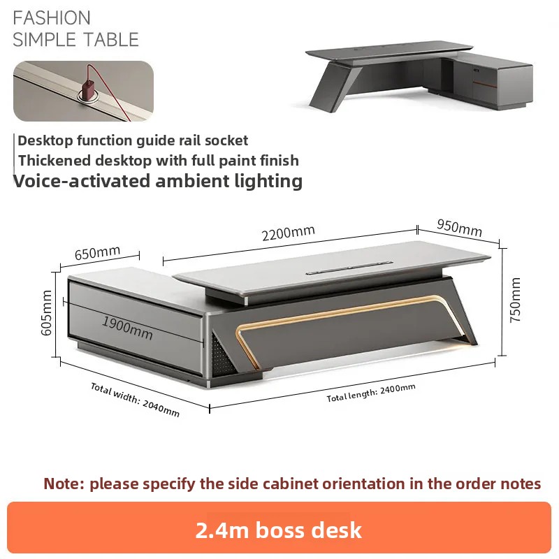 b18- Painted Boss Desk, Tech-I - Office Tech Chair recension och pris
