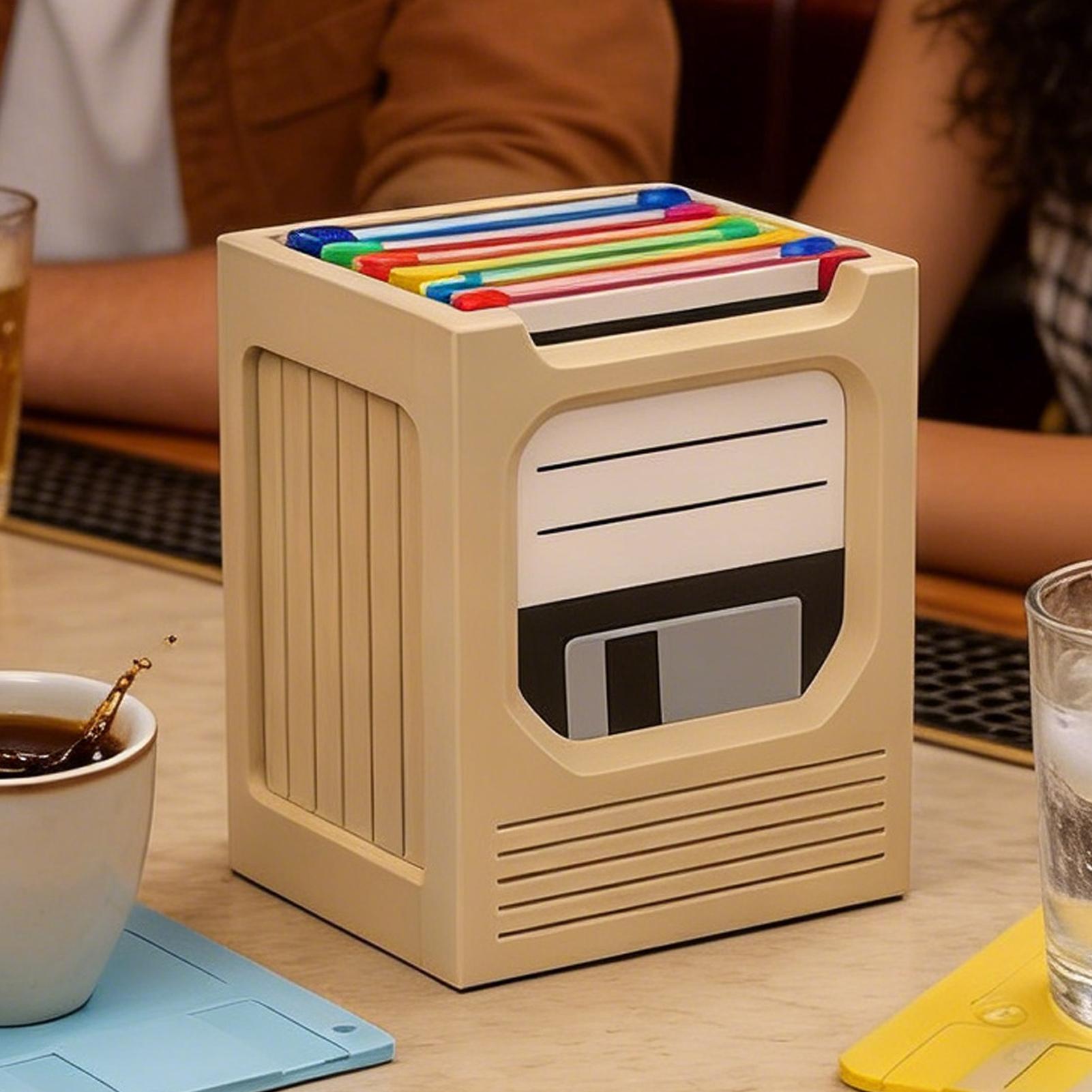 Retro Tech Coaster Holder Set  - Office Tech recension och pris