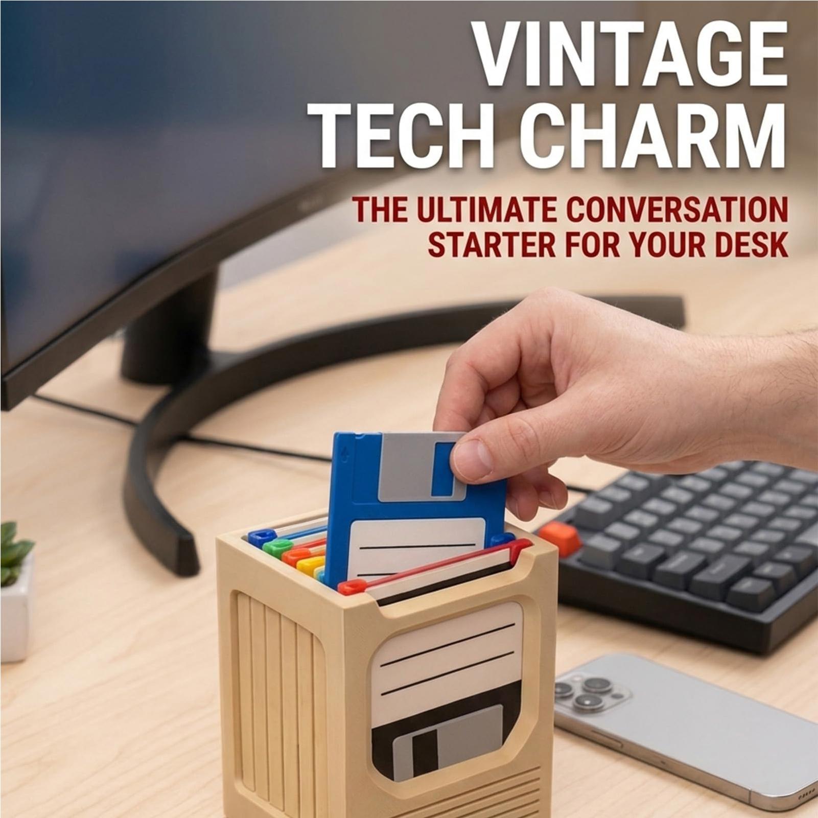 Retro Tech Coaster Holder Set  - Office Tech recension och pris