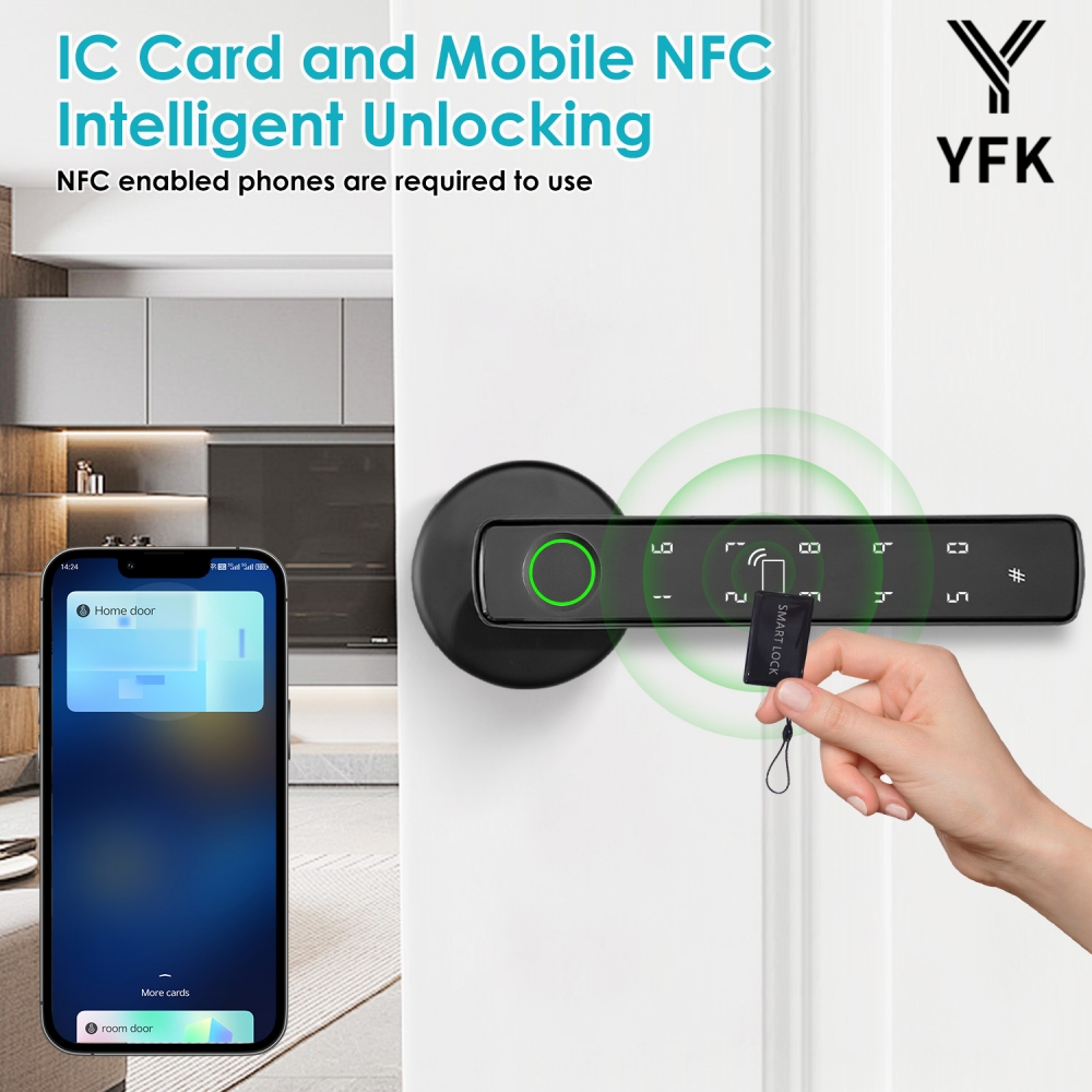 YFK Tuya 5-in-1 Smart Door Han - Office Tech recension och pris