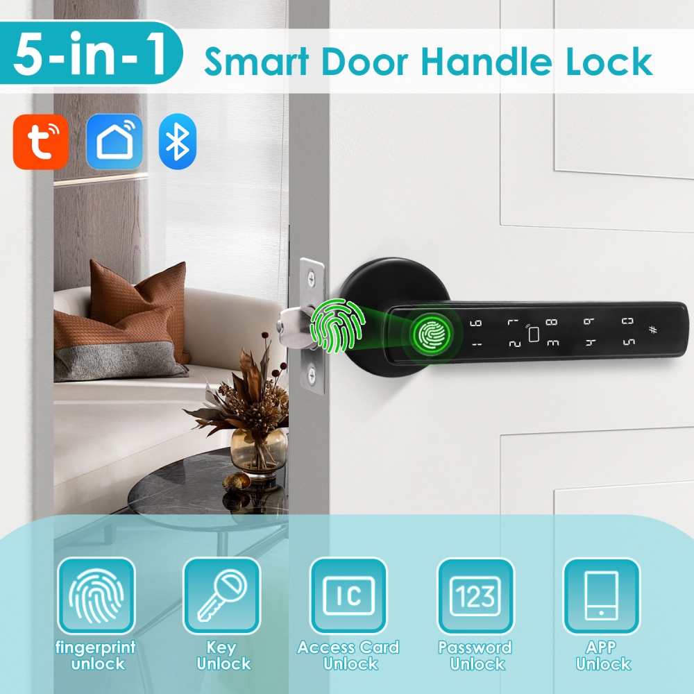 YFK Tuya 5-in-1 Smart Door Han - Office Tech recension och pris