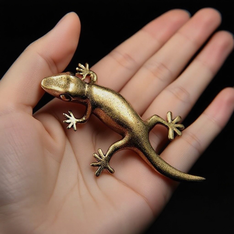 Handmade Bronze Retro Gecko Li - Office Tech recension och pris