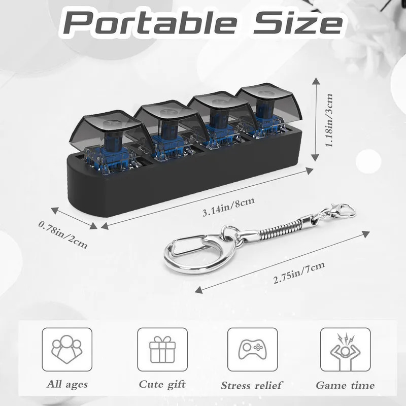 4Keys Finger Button Anti-stres - Office Tech recension och pris