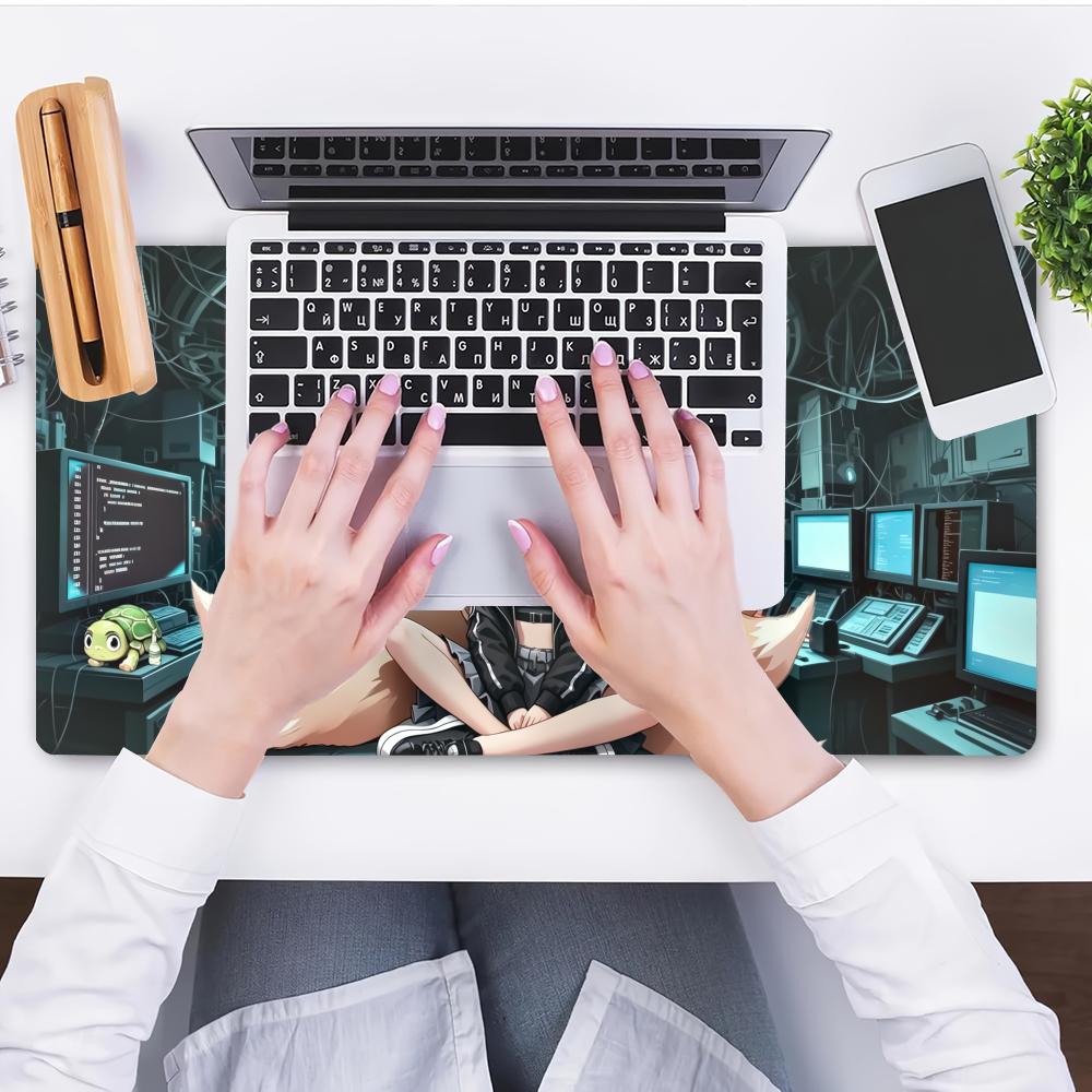 HYBXAXC Anime Fox Girl Gaming  - Office Tech Desk recension och pris