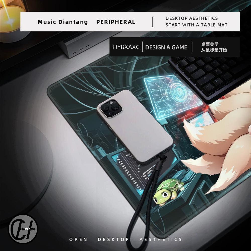 HYBXAXC Anime Fox Girl Gaming  - Office Tech Desk recension och pris